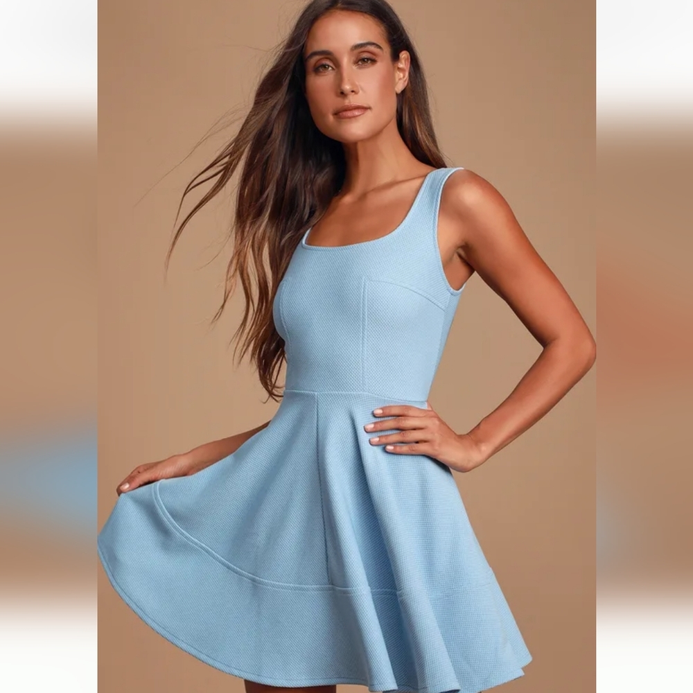 Lulus Periwinkle Dress Size Large